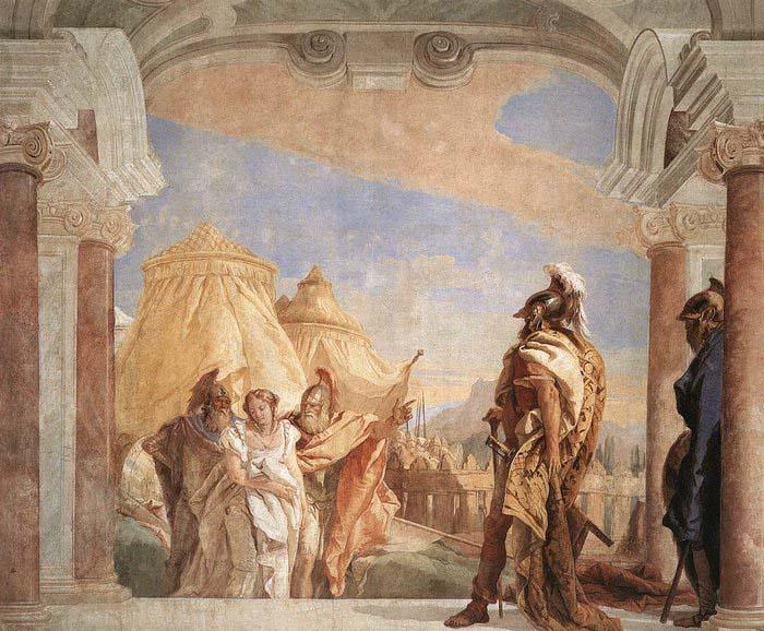 Giovanni Battista Tiepolo Eurybates and Talthybios Lead Briseis to Agamemmon Germany oil painting art